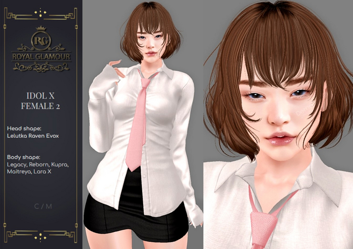 Second Life Marketplace - RG. 24 IDOL X FEMALE 2 LEL RAVEN EVOX